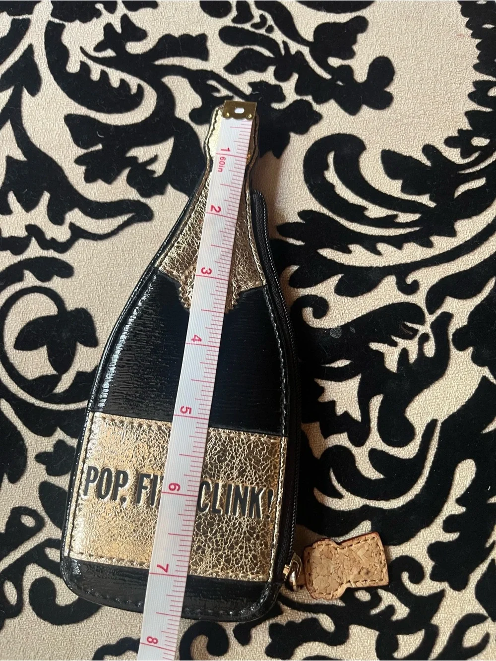 GUC! Kate Spade Leather Champagne Bottle Coin/Trinket Purse - Picture 3 of 7